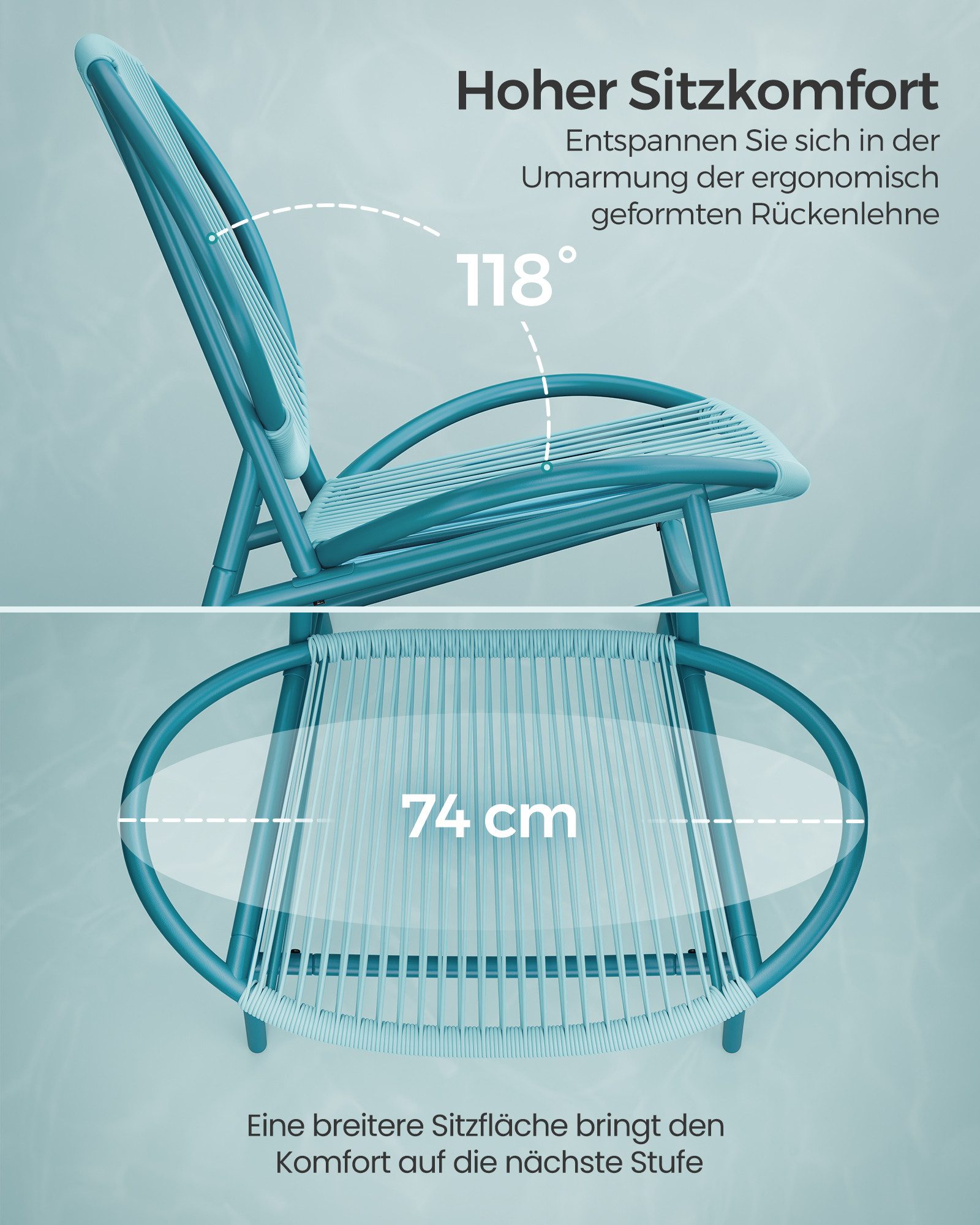 SONGMICS Gartenlounge-Set