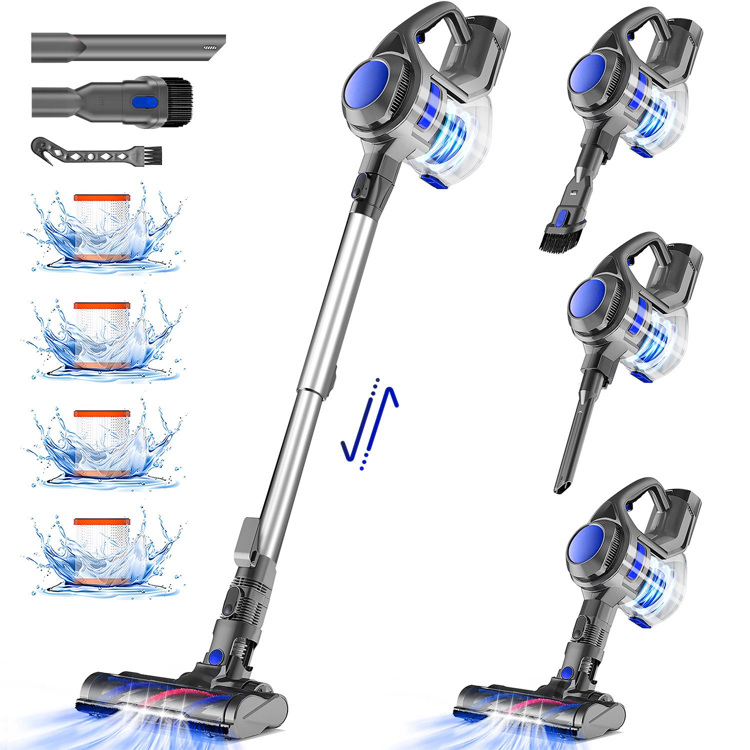 Kabelloser Staubsauger HEPA*4 B