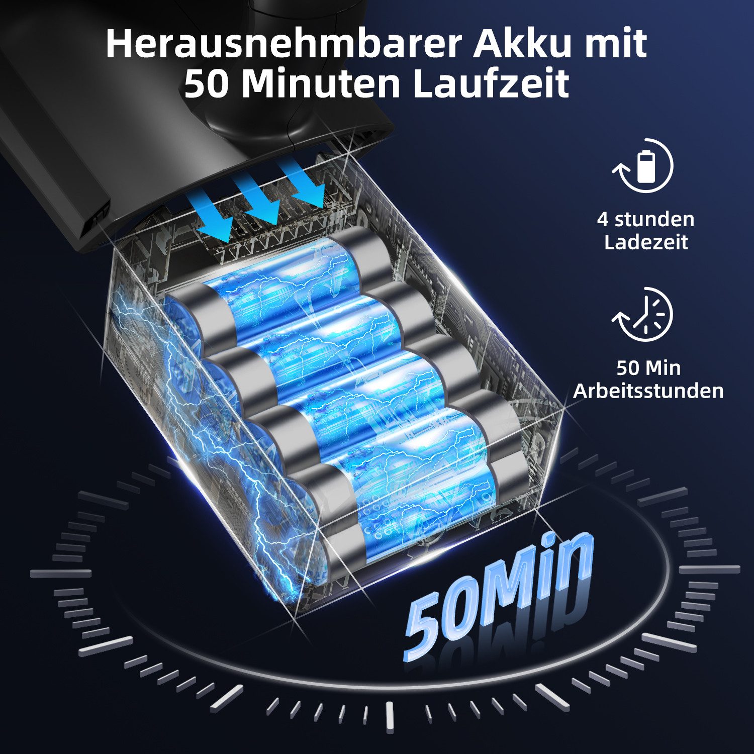 Kabelloser Staubsauger HEPA*4 B