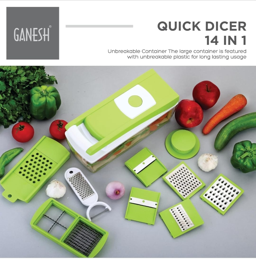 Ganesh 14 in 1 Multipurpose Chopper/Dicer