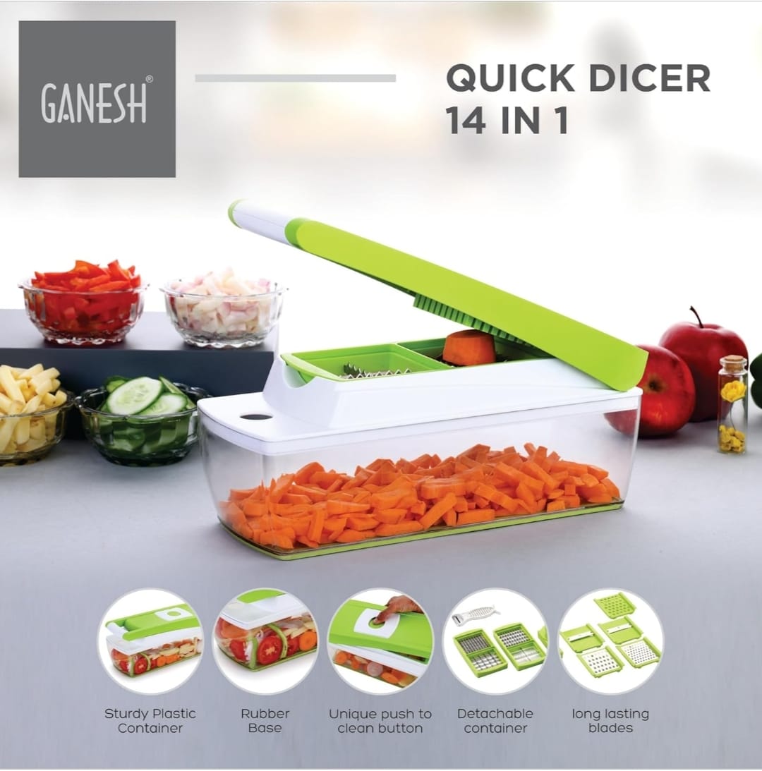 Ganesh 14 in 1 Multipurpose Chopper/Dicer
