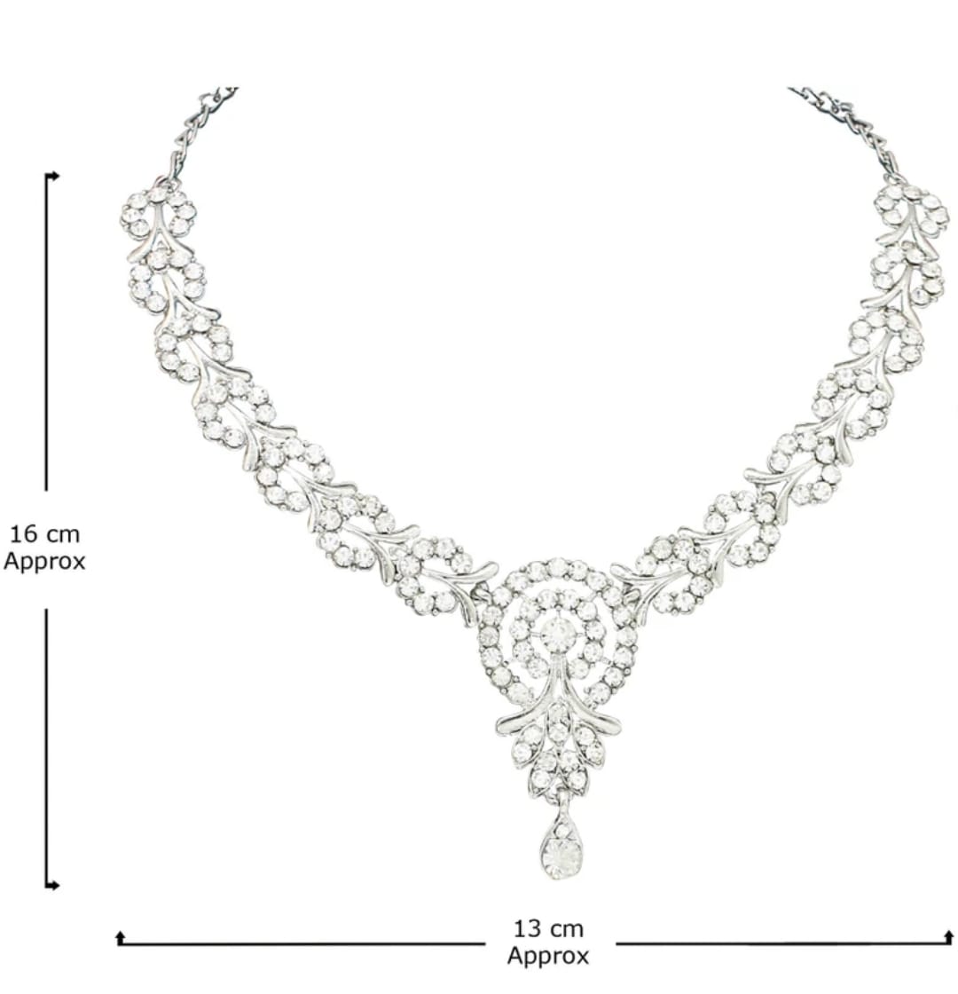 White Jewel Set  (Pack of 1)