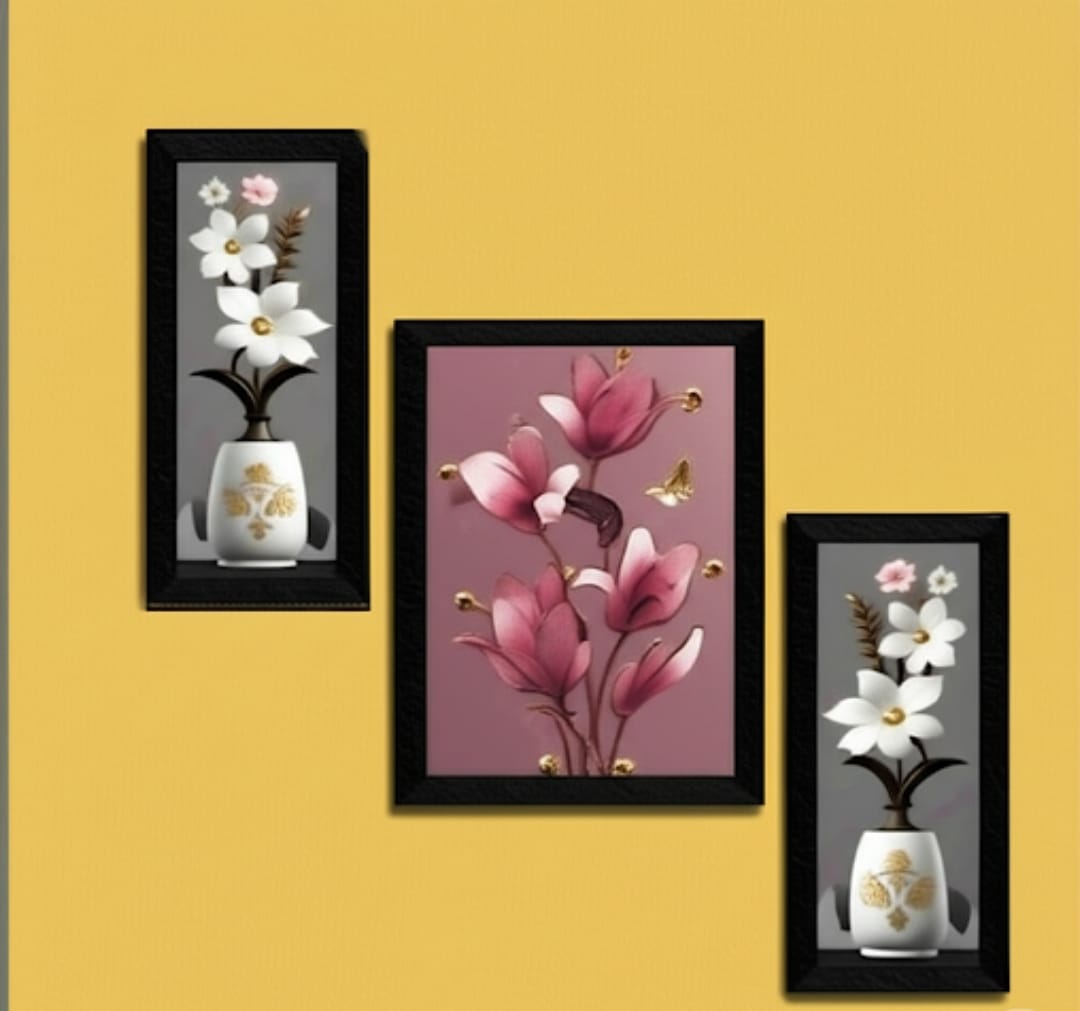 Floral Wall Art Set