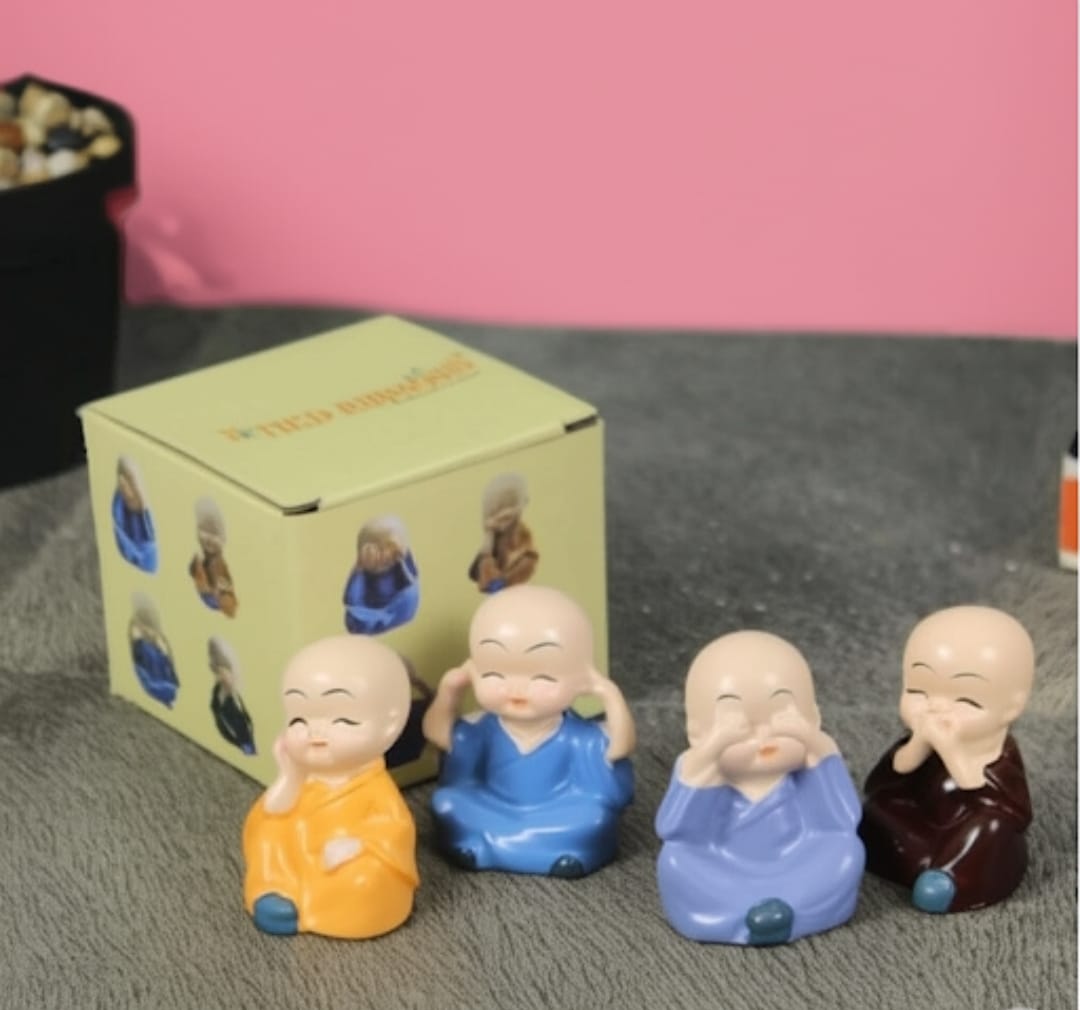 Mini Monk Figurines Set