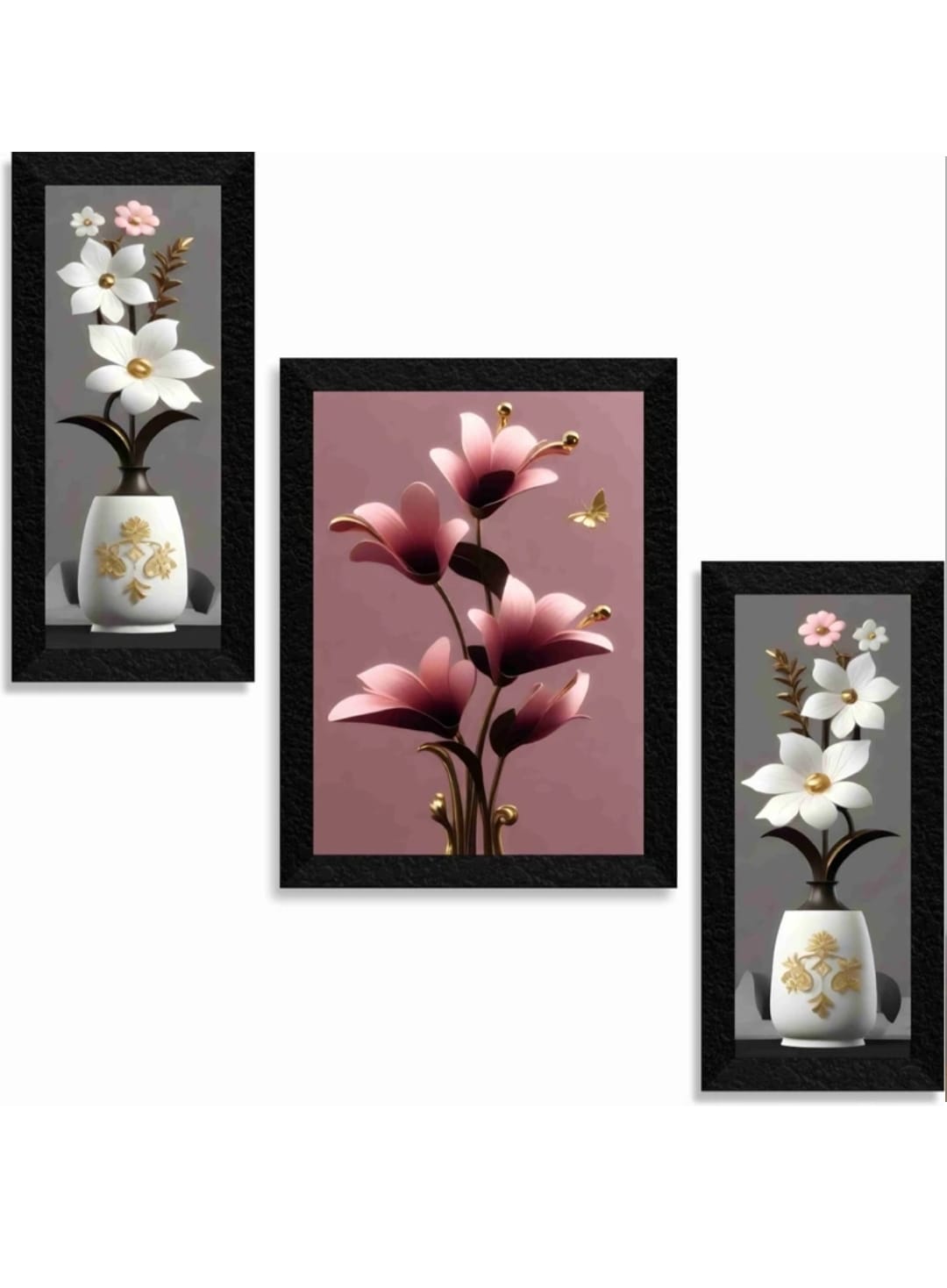 Floral Wall Art Set