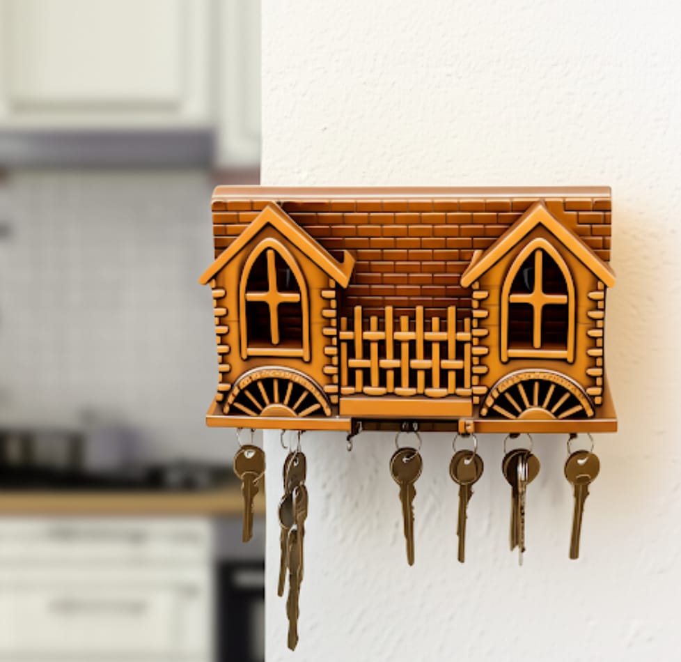 House-Shaped Wall Key Holder