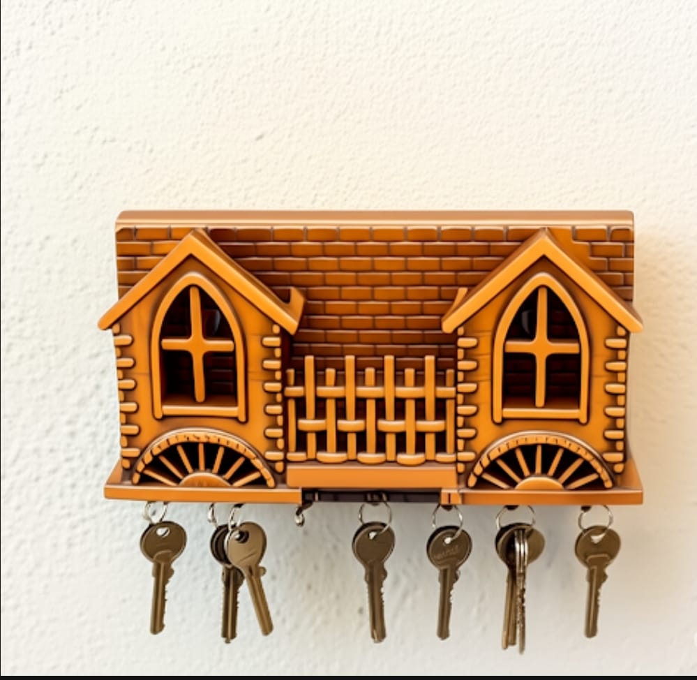 House-Shaped Wall Key Holder