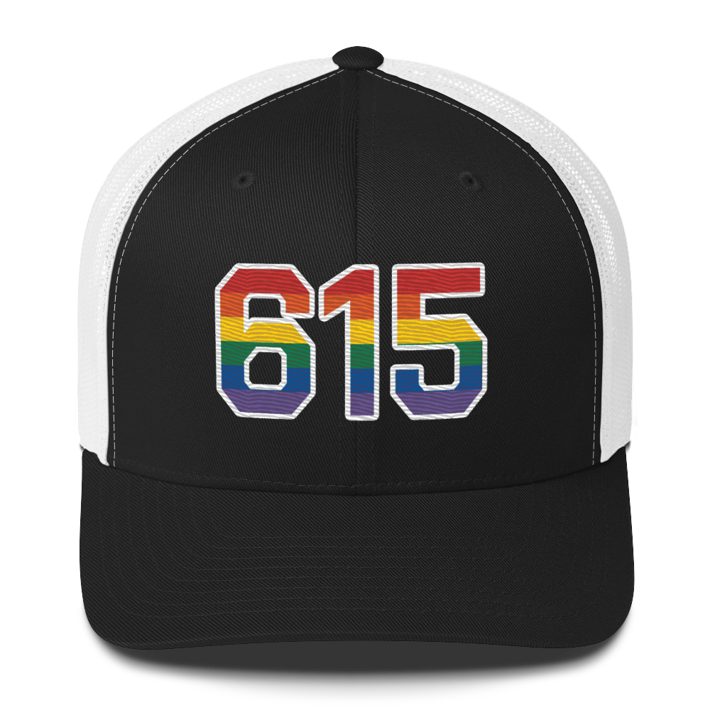 615 Nashville Rainbow Pride Trucker Hat
