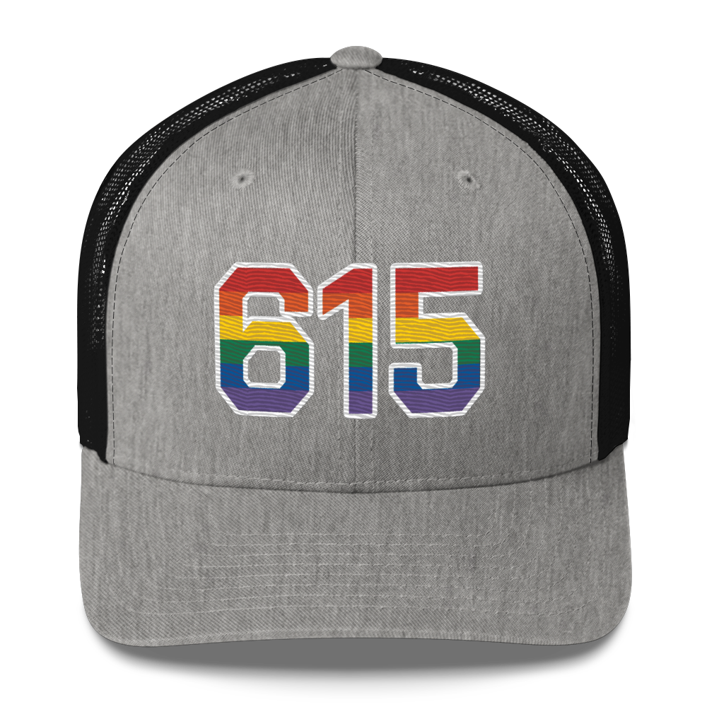 615 Nashville Rainbow Pride Trucker Hat