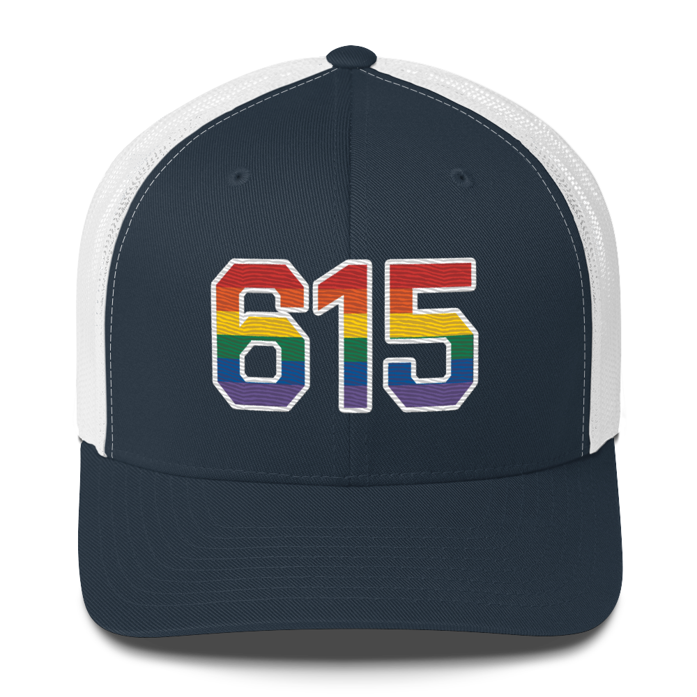 615 Nashville Rainbow Pride Trucker Hat