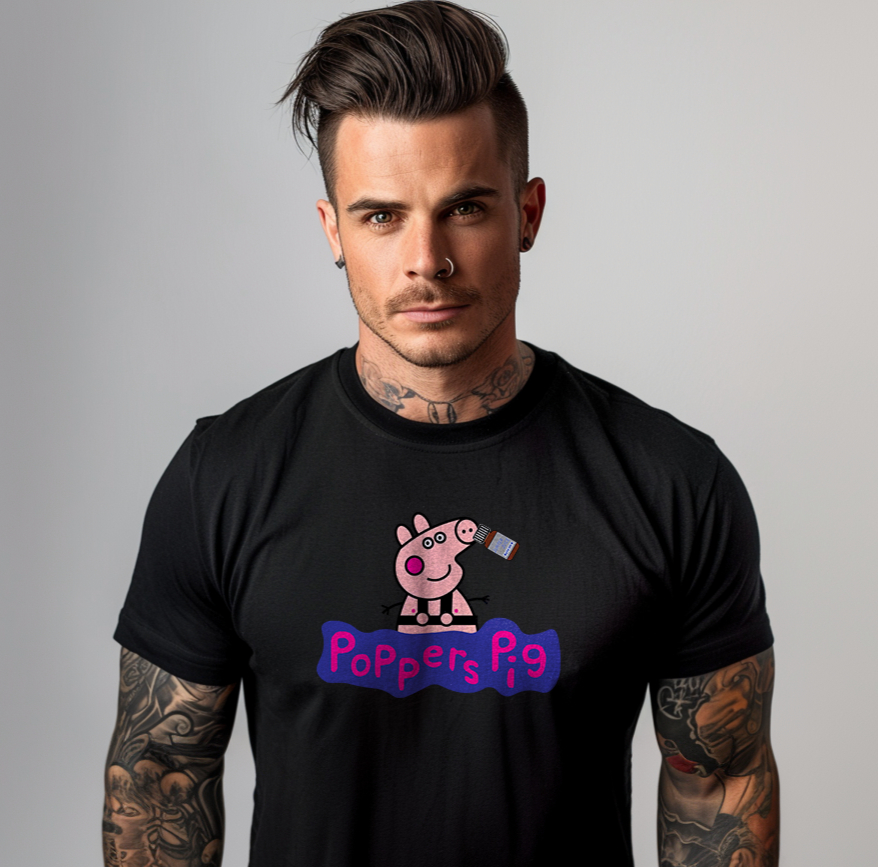 Poppers Pig Funny T-Shirt / Tank Top