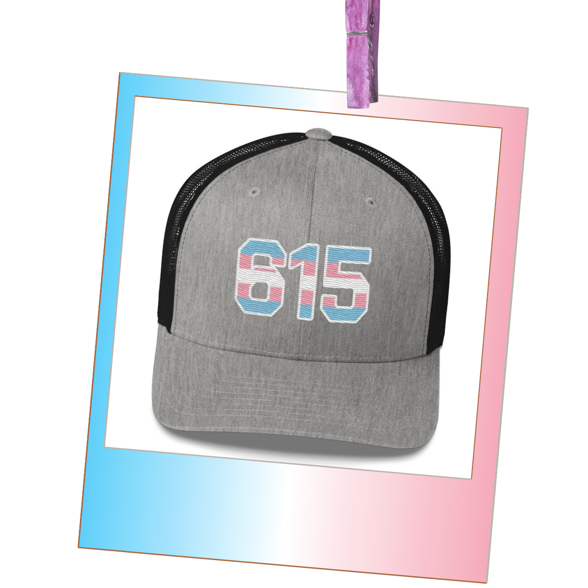 615 Trans Pride Trucker Hat
