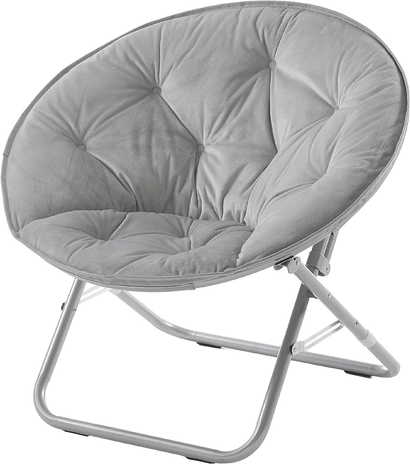Micromink Foldable Saucer Chair, Grey