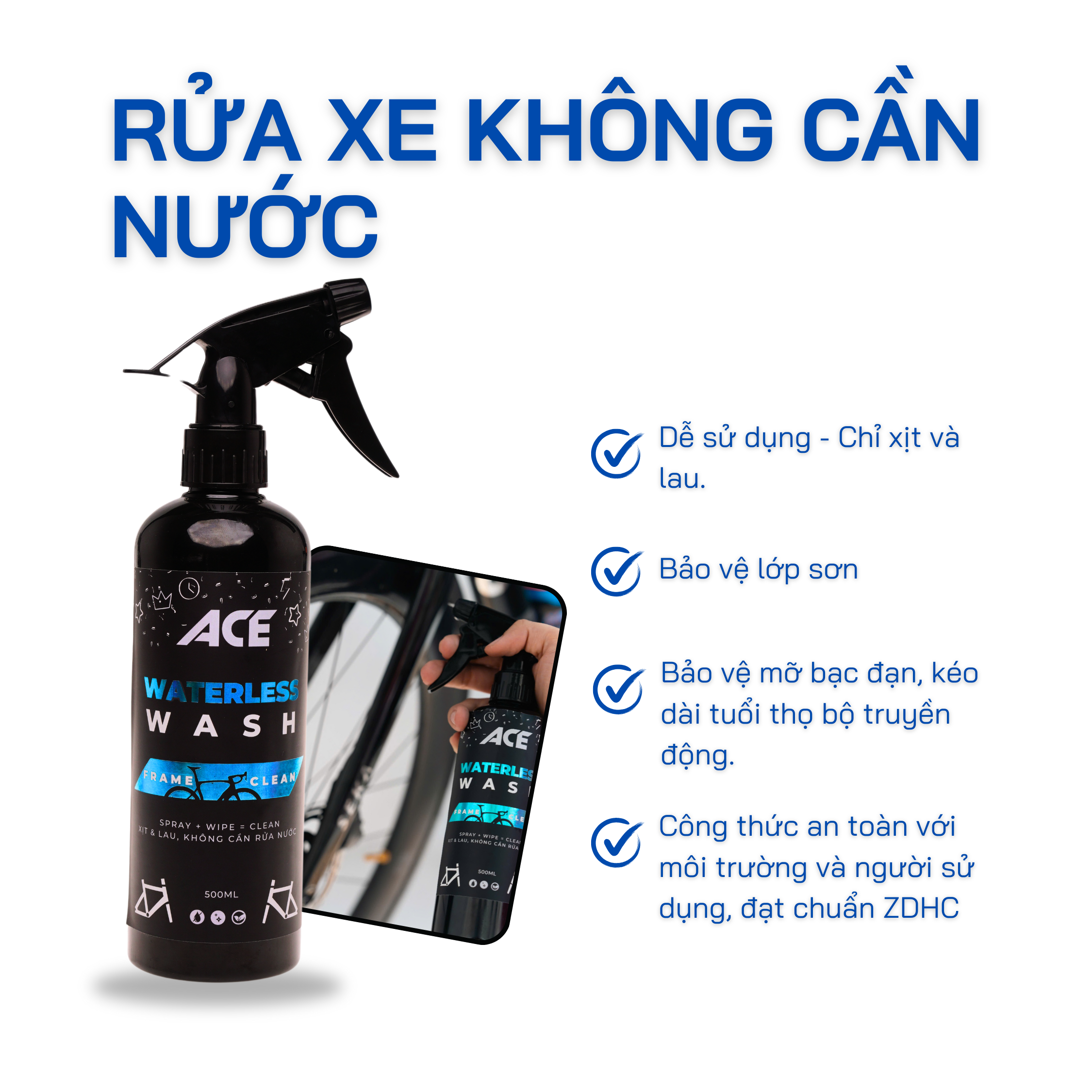 ACE Waterless - Frame Wash 500ml