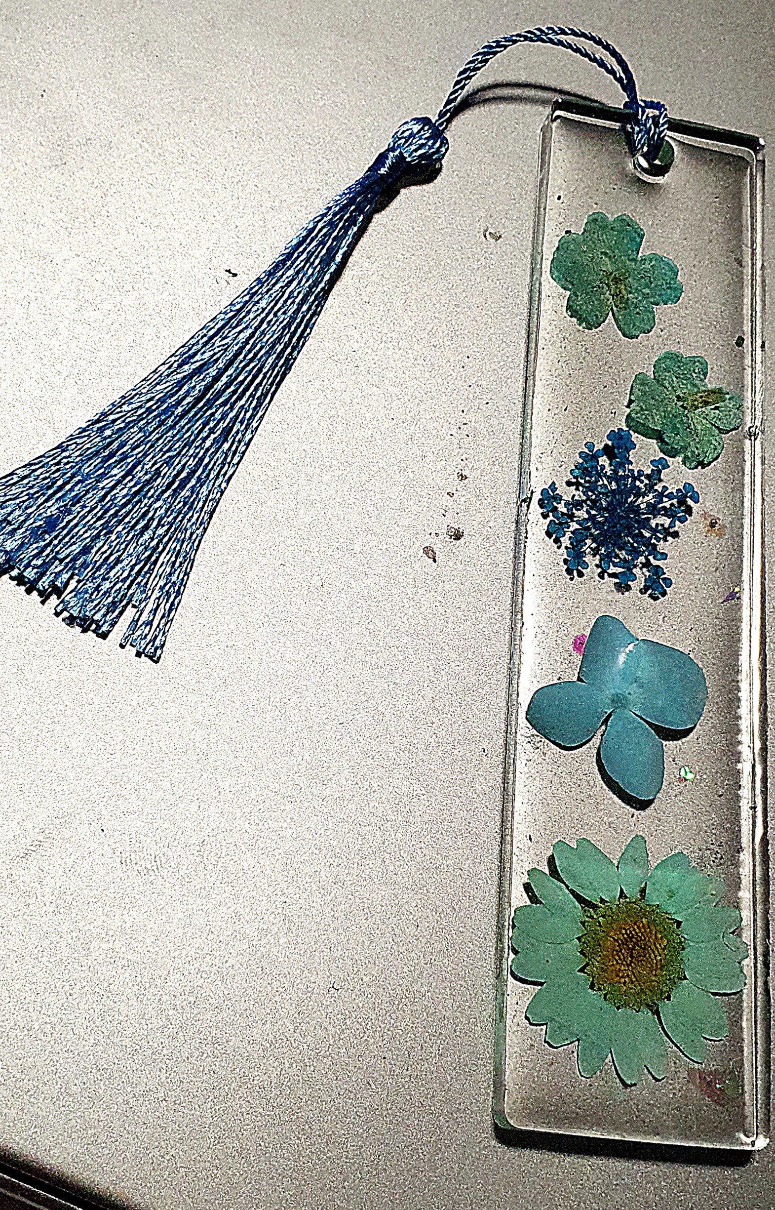 Pressed Flower Resin Bookmark