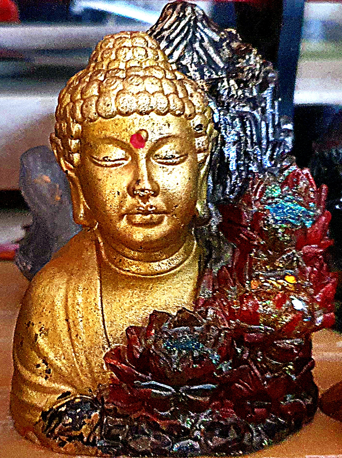 Golden Buddha Figurine