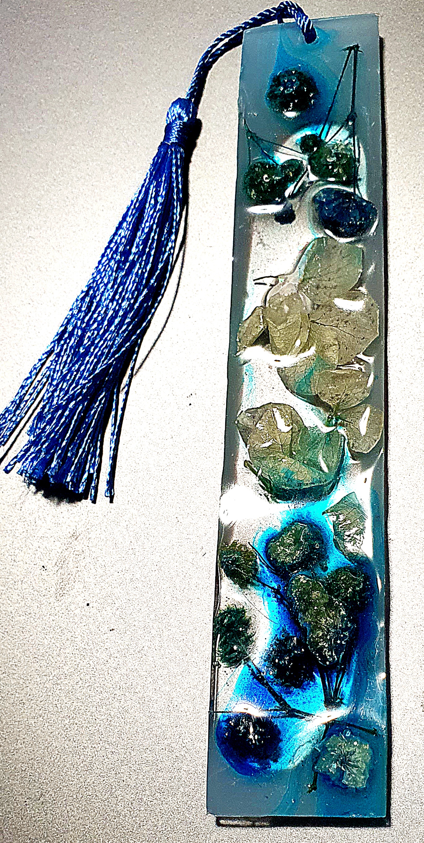 Resin Floral Bookmark