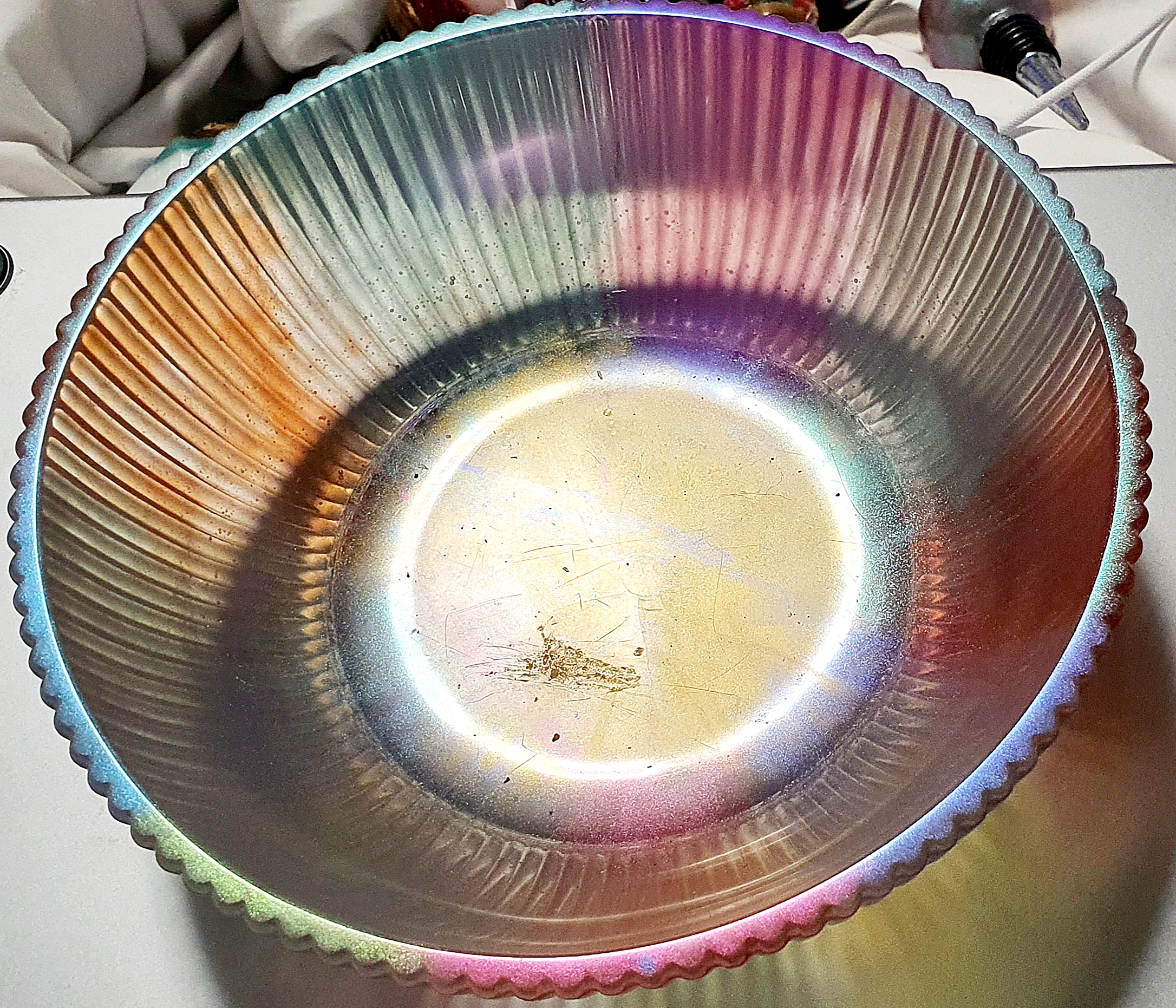 Iridescent Glass Bowl
