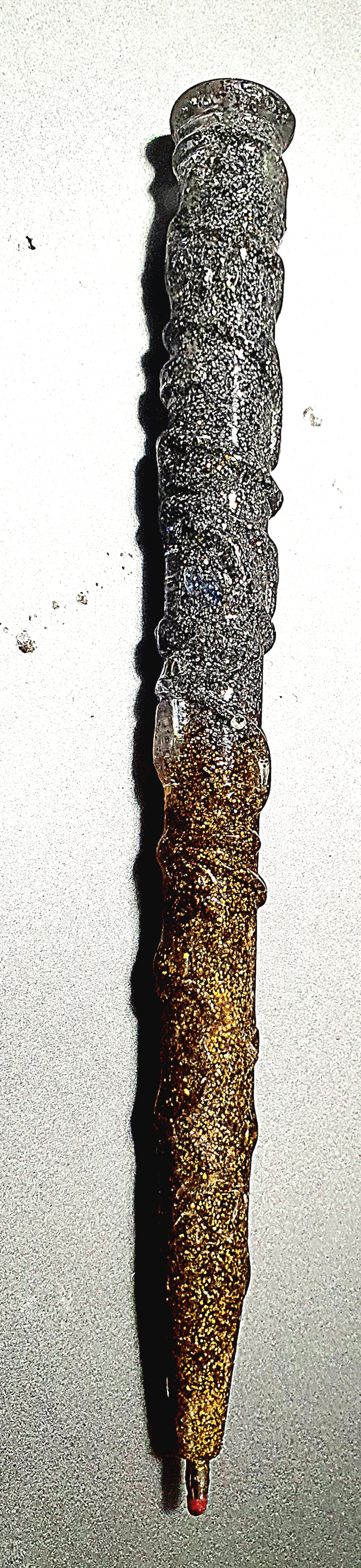 Stylo doré argenté