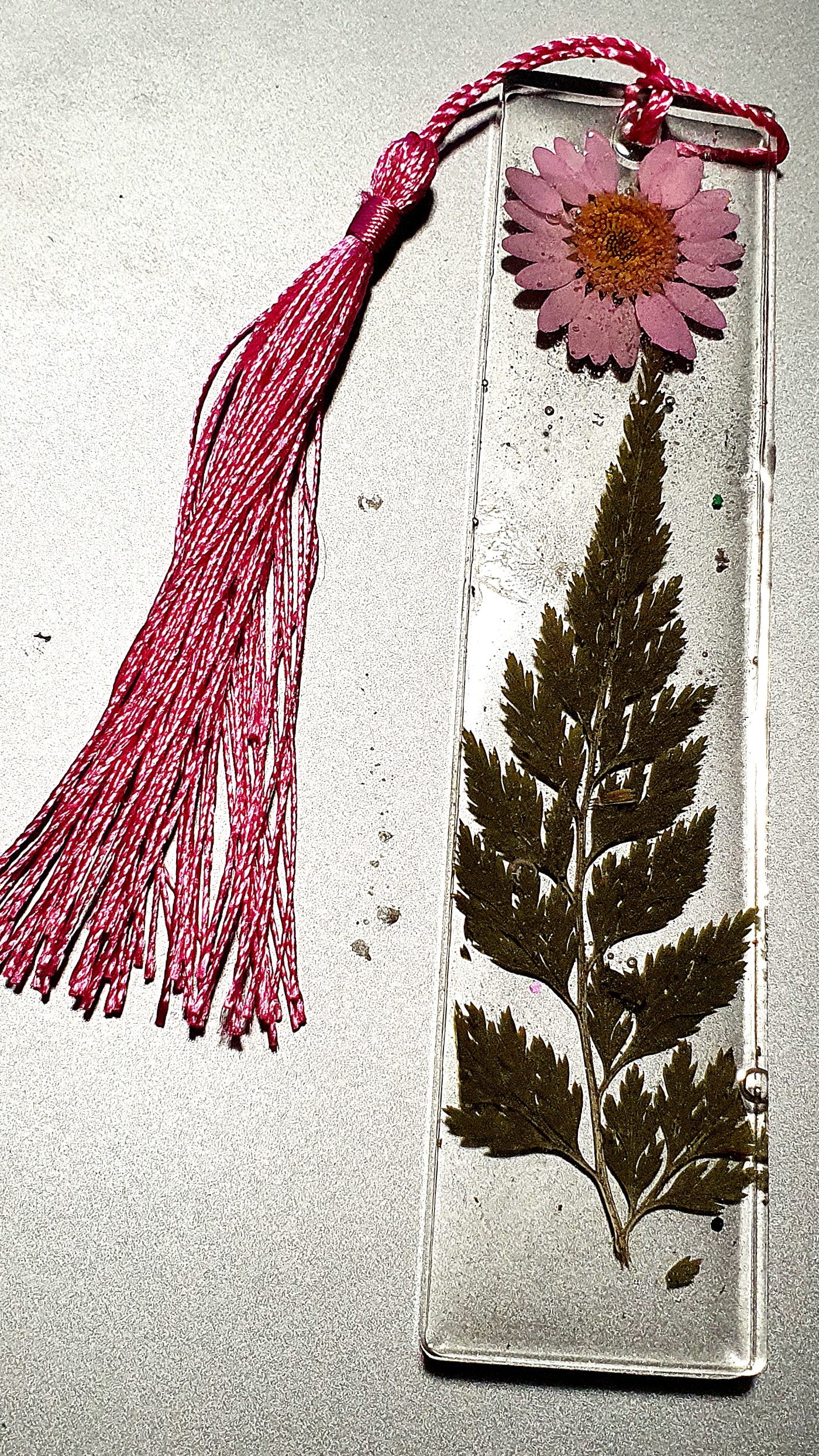 Pressed Flower Resin Bookmark