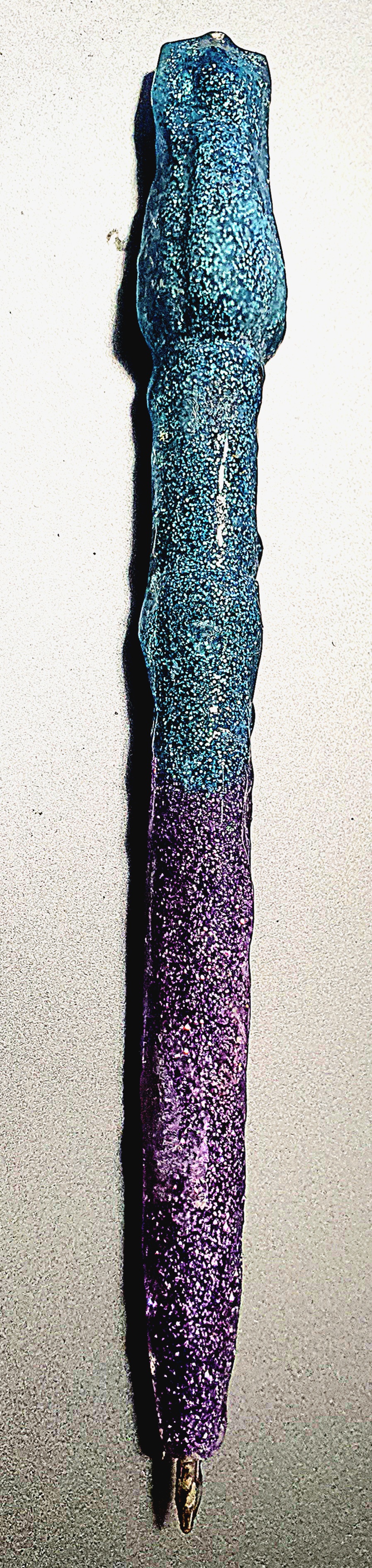 Stylo glitter bleu violet