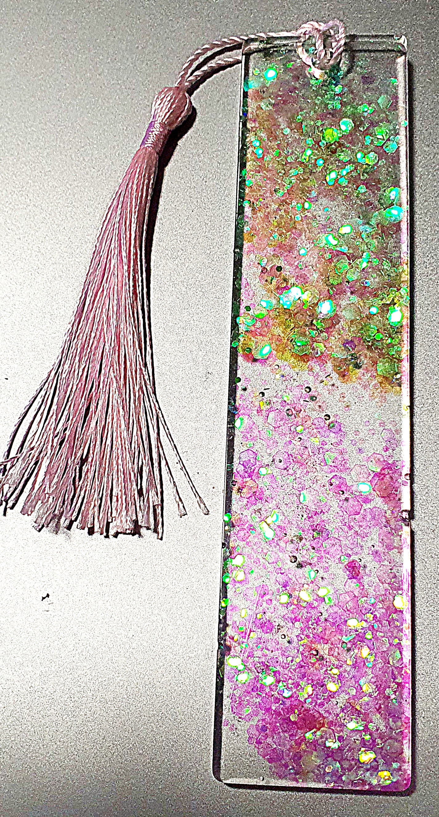 Resin Glitter Bookmark