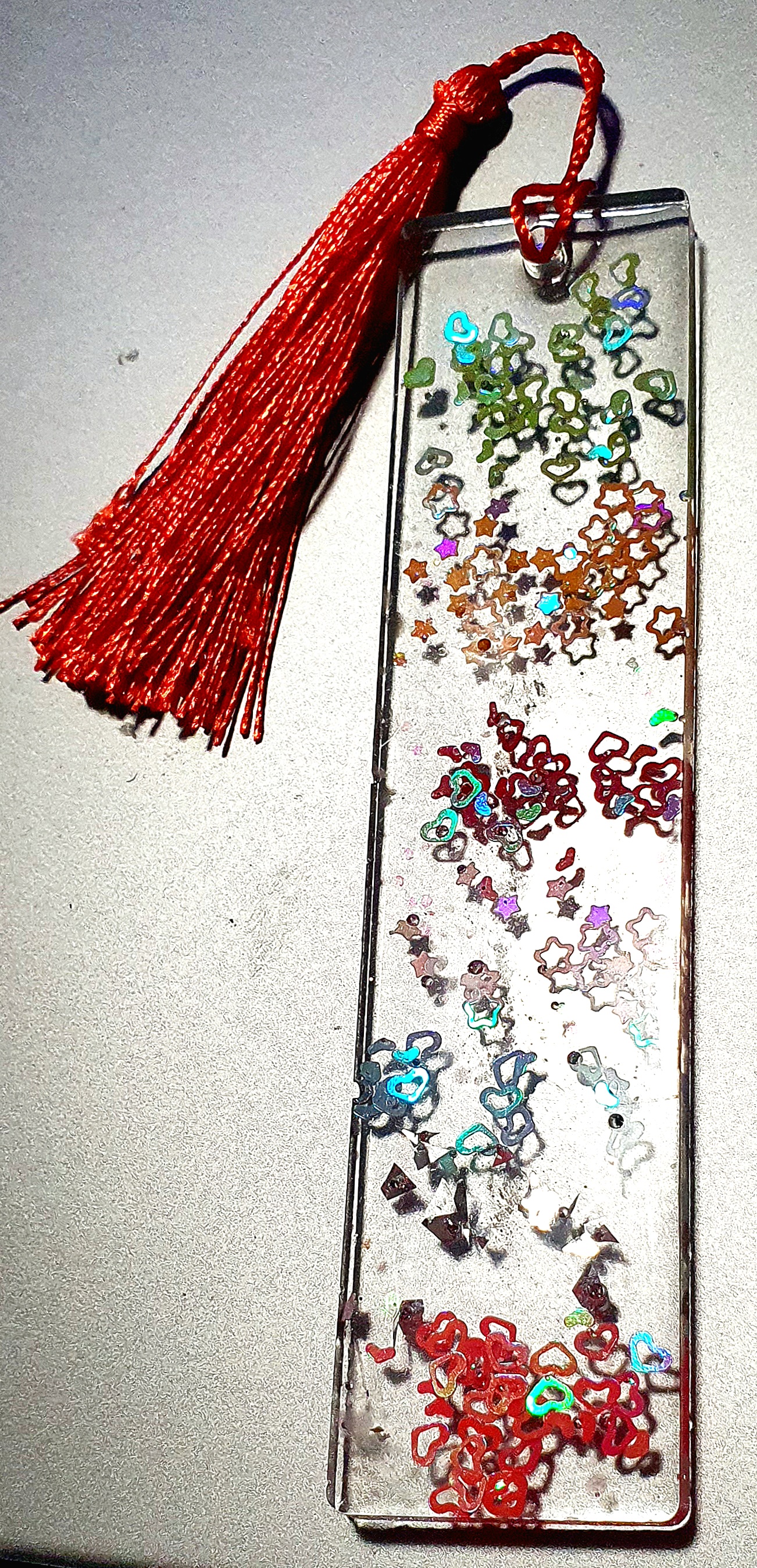 Glitter Resin Bookmark