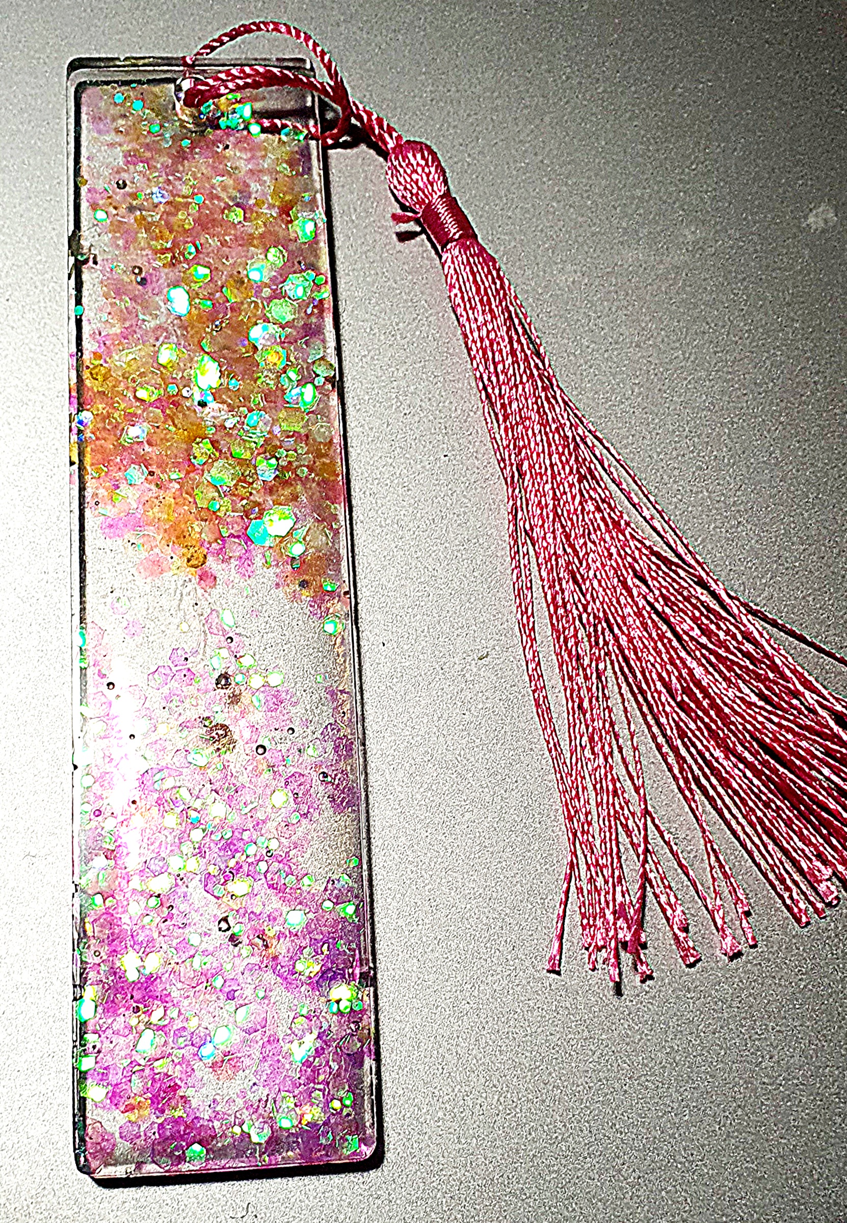 Glitter Resin Bookmark