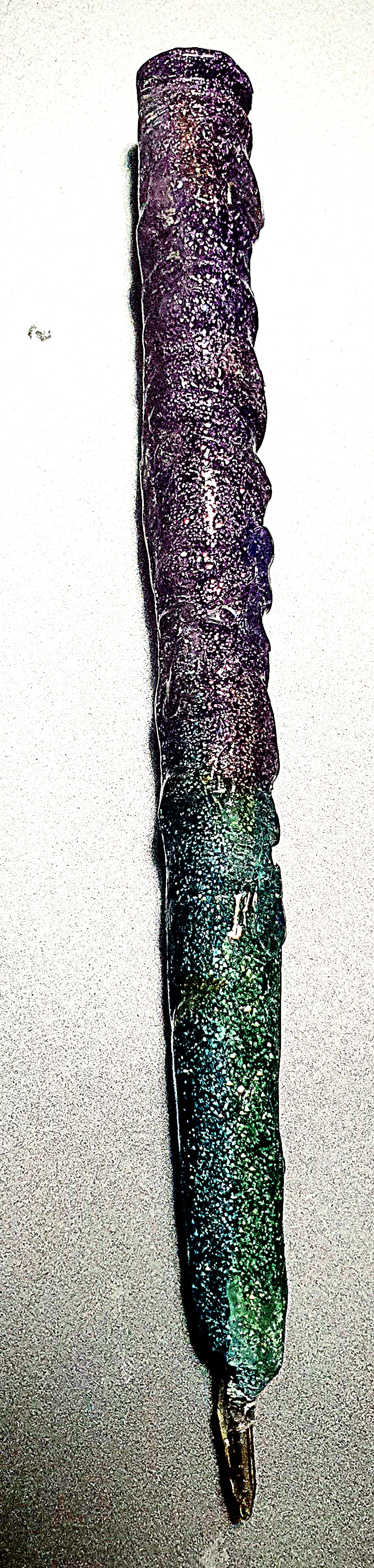 Stylo glitter bleu violet