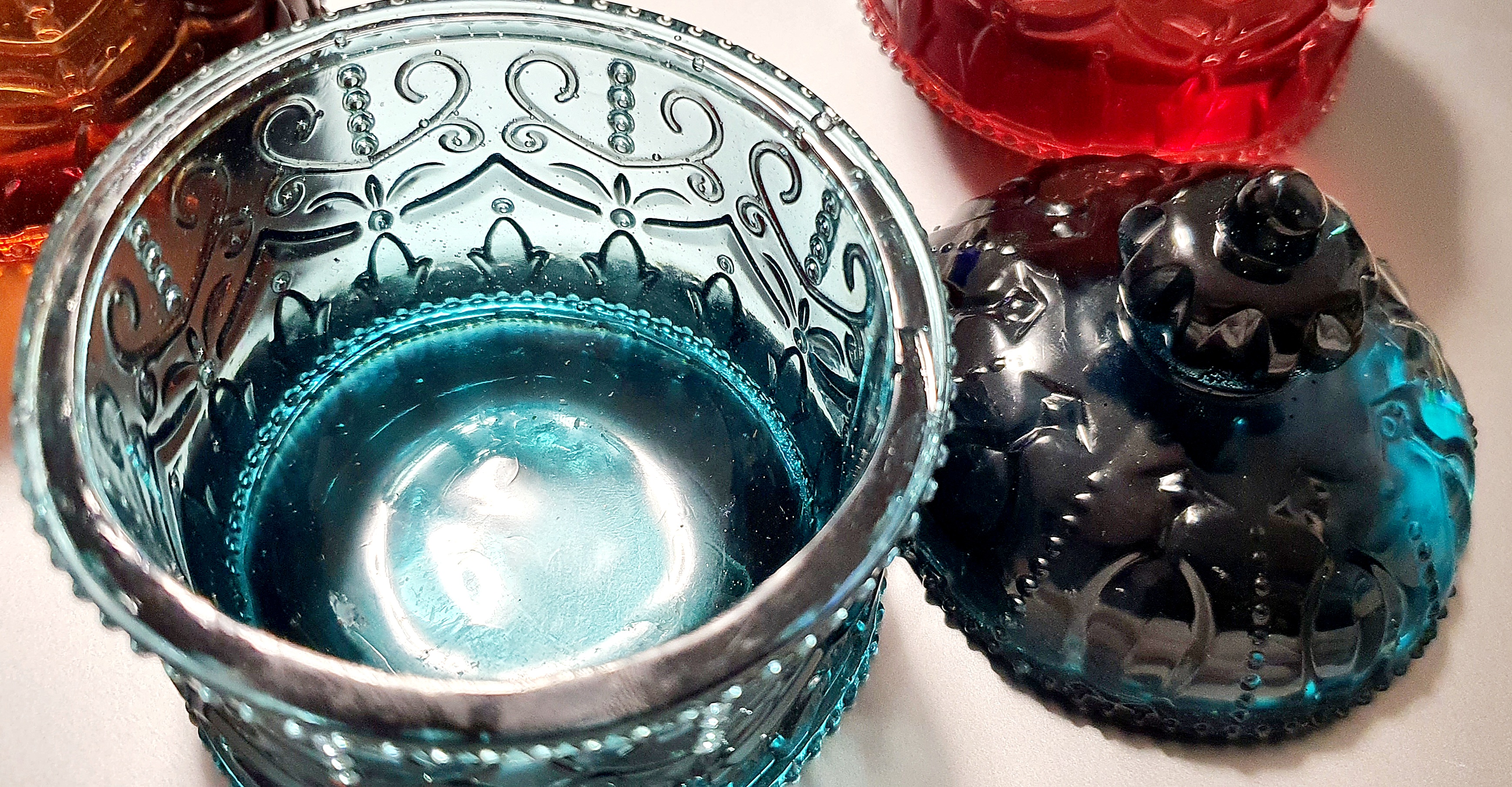 Vintage Glass Candy Jar