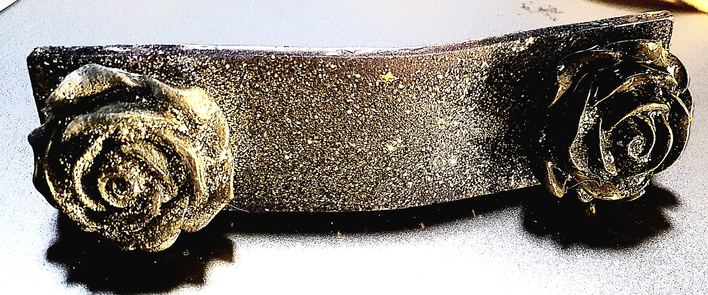 Pince à cheveux argenté anthracite