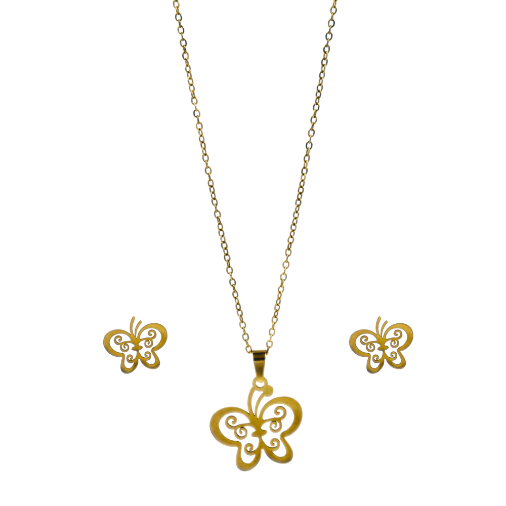 Elegant Butterfly Pendant Necklace at wholesale rate | Wholesale jewelry website India