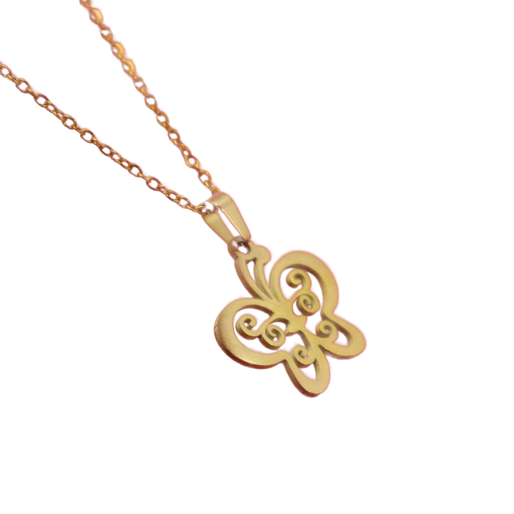 Elegant Butterfly Pendant Necklace at wholesale rate | Wholesale jewelry website India