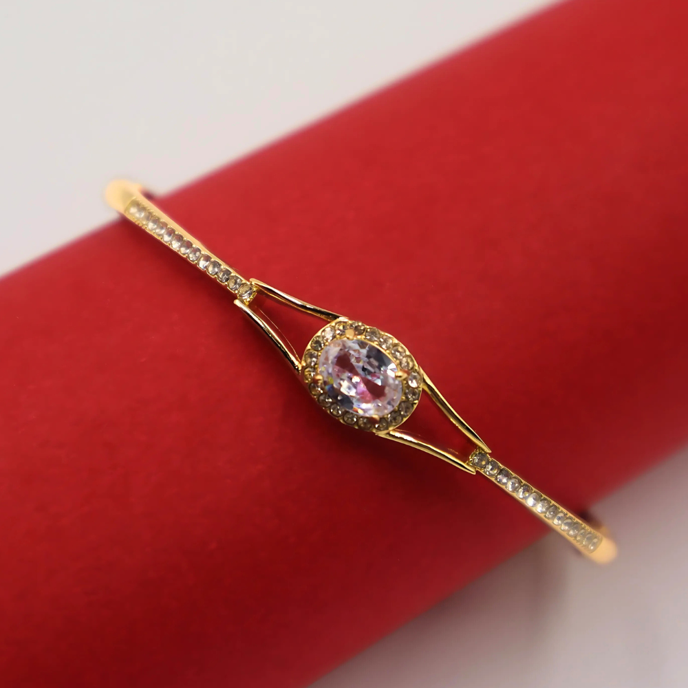 Elegant Simple Style Zircon Bracelet (Free Size)