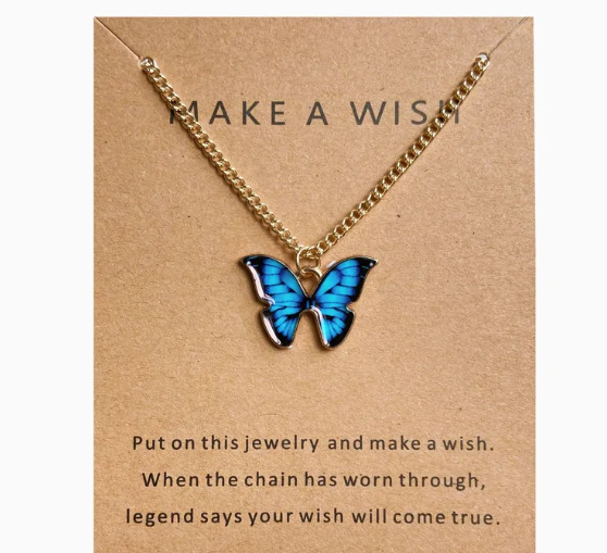 Fashion Butterfly Alloy Plating Women's Pendant Necklace