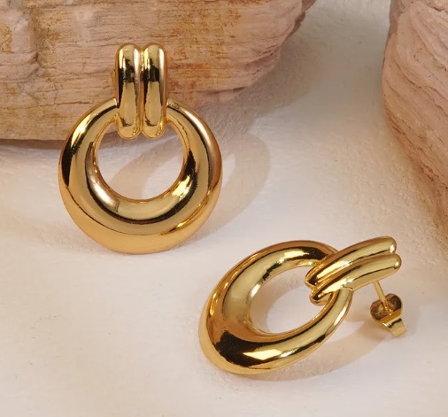 Latest Fashion Stainless Steel Stud Earrings for Women & Girls