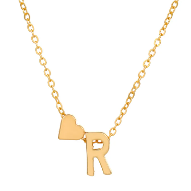 English Alphabet Simple Alloy Necklace R