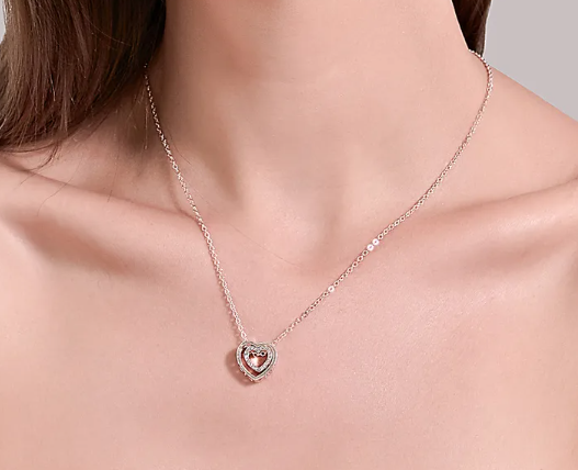 Simple Style Heart Alloy Plating Women's Necklace