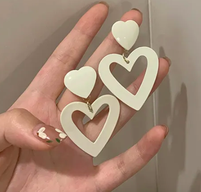 Heart-shaped earrings