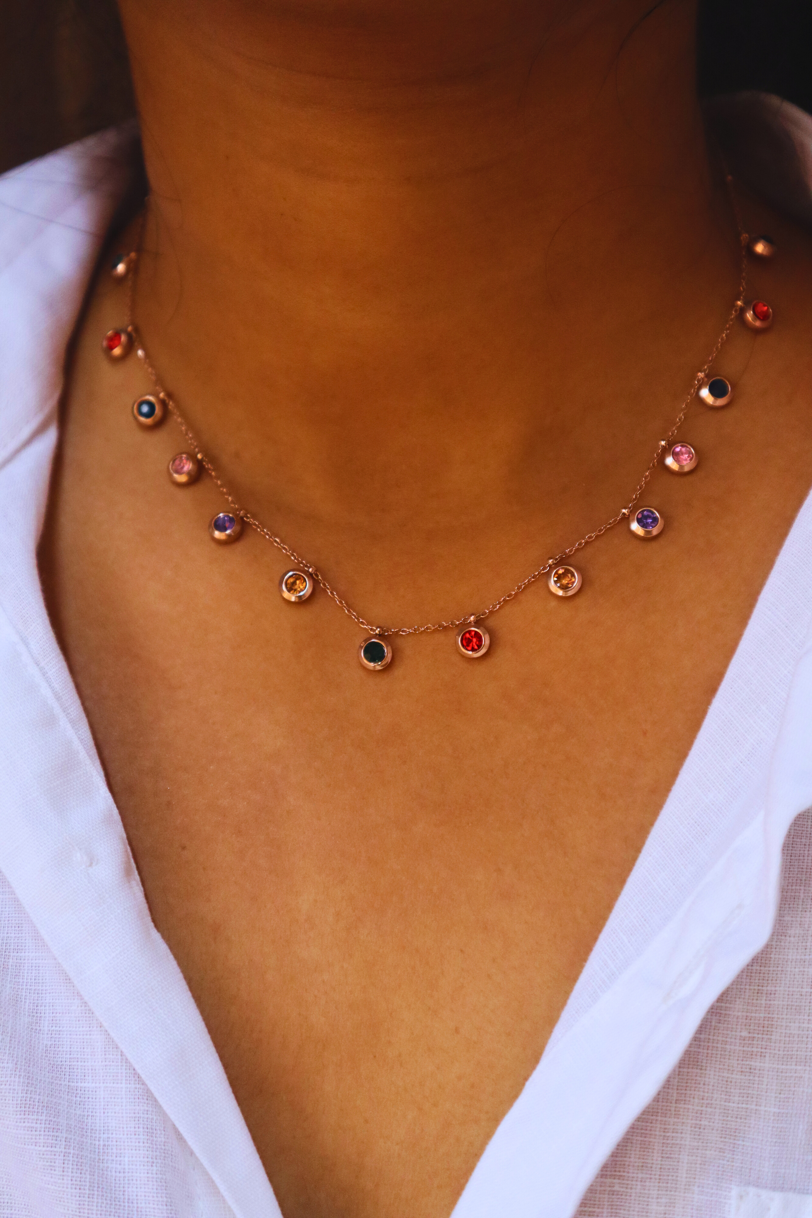 Multicolored Gemstone Necklace