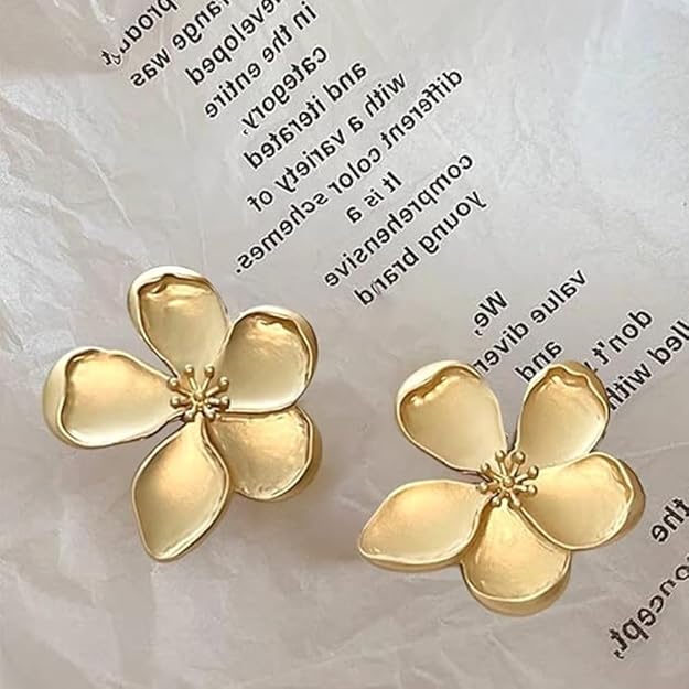 Floral Gold Earrings
