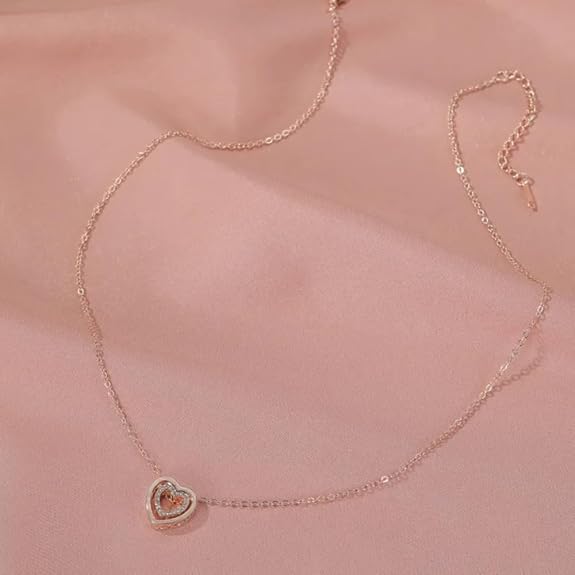 Simple Style Heart Alloy Plating Women's Necklace