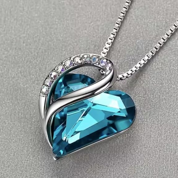 Sweetheart Crystal Pendant Necklace