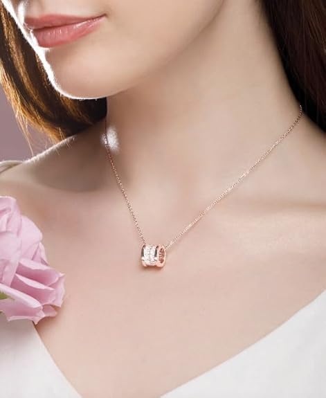 Gold Toned Stylish Simple Dainty Zircon Pendant