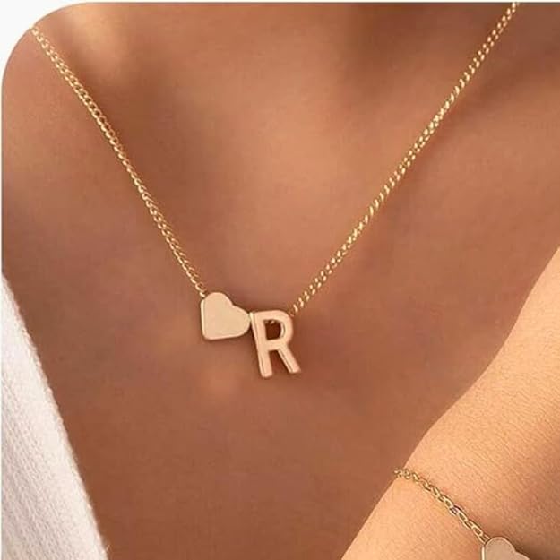 English Alphabet Simple Alloy Necklace R