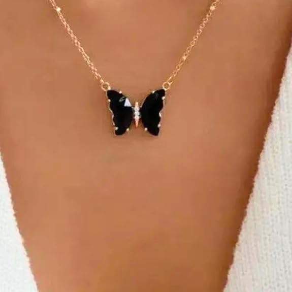 Premium Zircon 18K Gold Plated Butterfly Jewelry Set