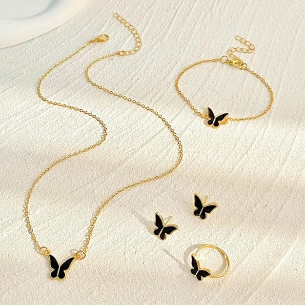 Butterfly Jewelry Set for Women and Girls | Korean Fashion Jewelry
