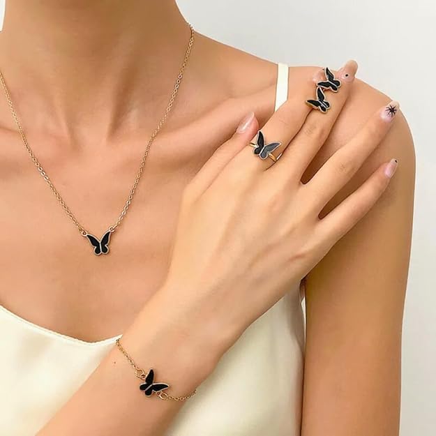 Butterfly Jewelry Set for Women and Girls | Korean Fashion Jewelry