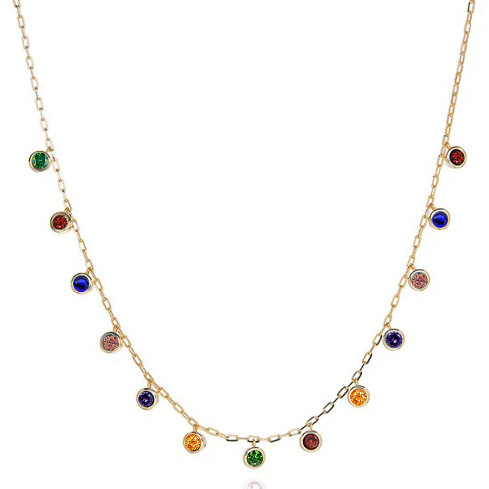 Multicolored Gemstone Necklace