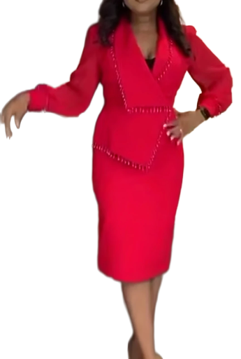 Robe rouge élégante